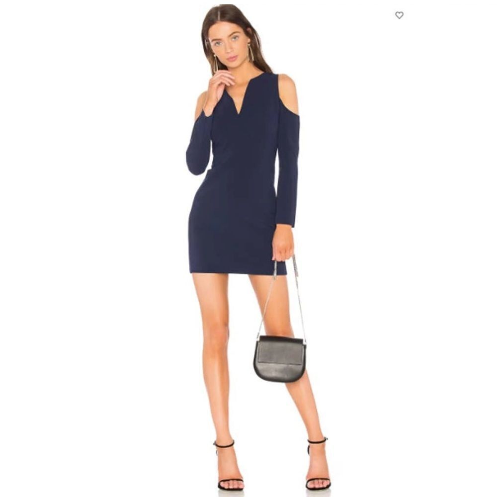 Alice + Olivia 6 Blue Body Con Mini Dress